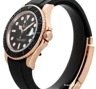 Prestigious Jewelers Yacht-Master Gold 126655 Rose Rolex 0529